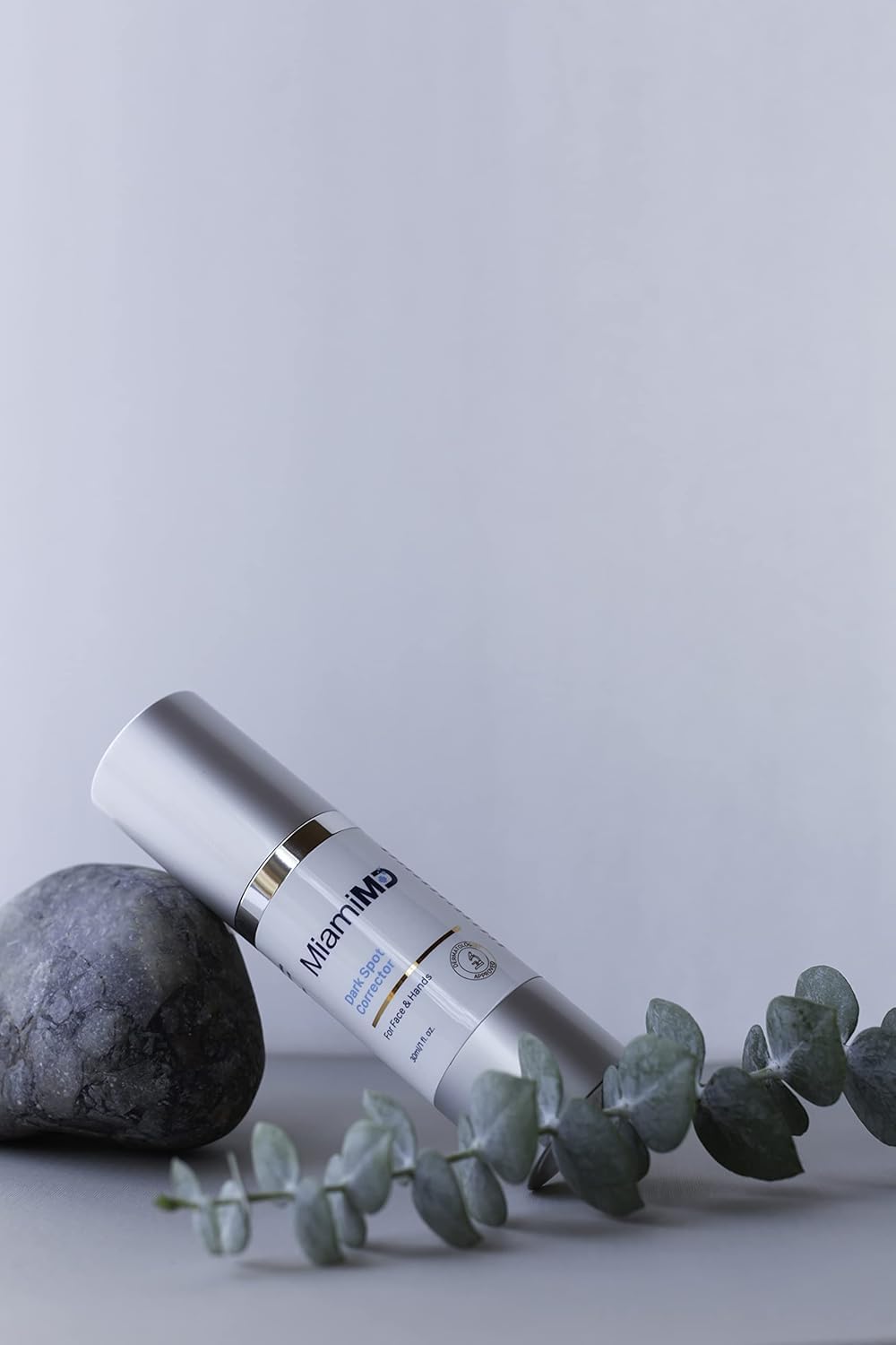 MiamiMD serum swatch shows light, fast-absorbing texture.
