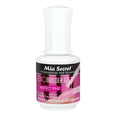 Mia Secret Bio Builder Gel Perfect Pink bottle for natural pink overlays