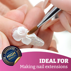 Mia Secret Bio Builder Gel Perfect Pink cured under UV LED for durable finish