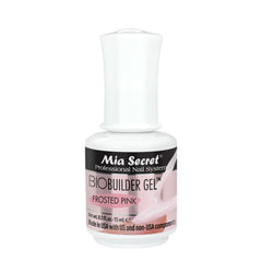 Mia Secret Frosted Pink BioBuilder Gel bottle for nail extensions