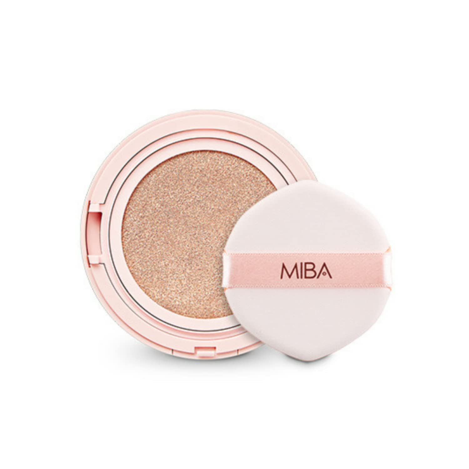 MIBA Ionized Calcium Foundation big cushion refill No21 displayed for full-coverage wear