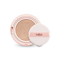 MIBA Ionized Calcium Foundation big cushion refill No21 displayed for full-coverage wear