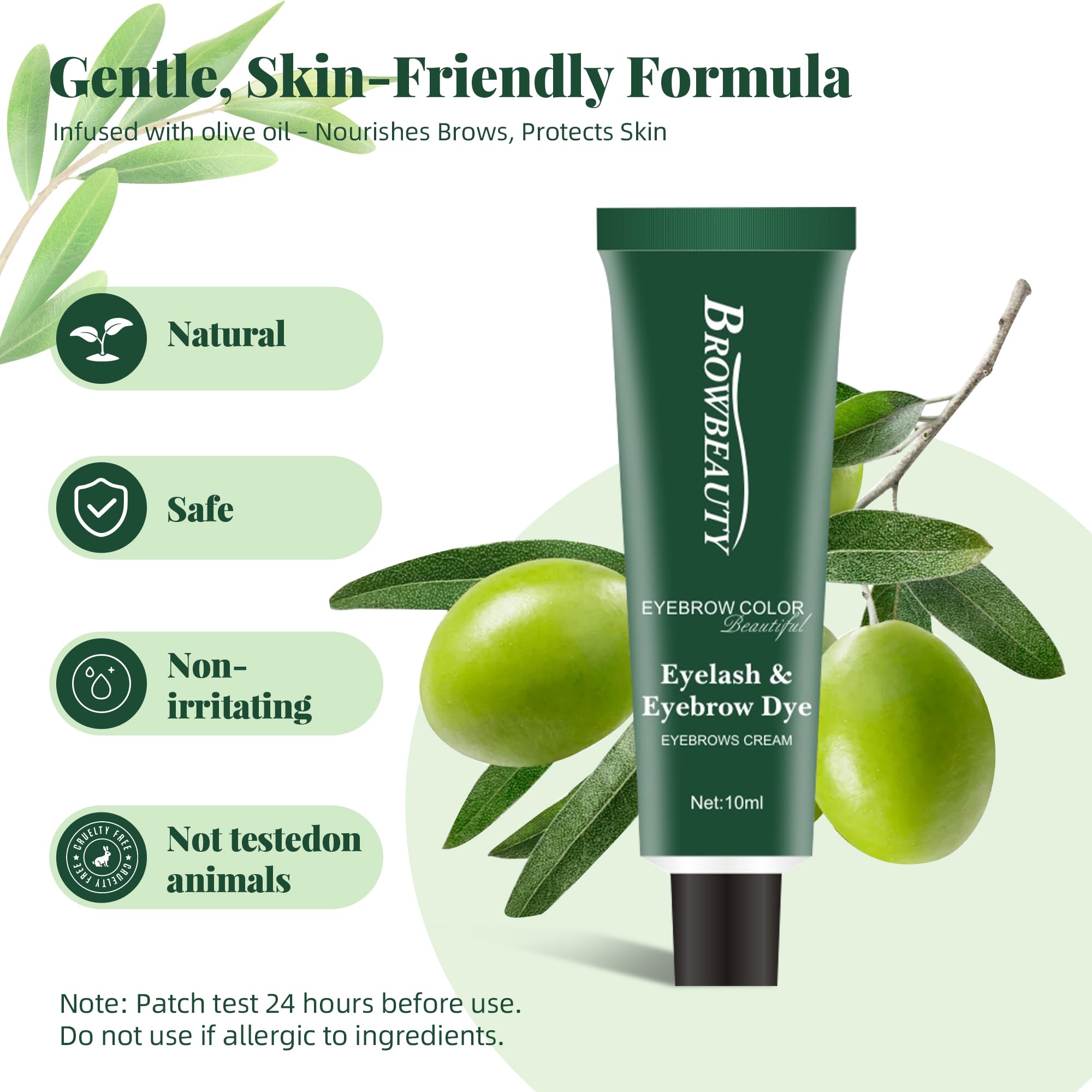 MIBYLEN olive oil-infused color formula nourishes while tinting.