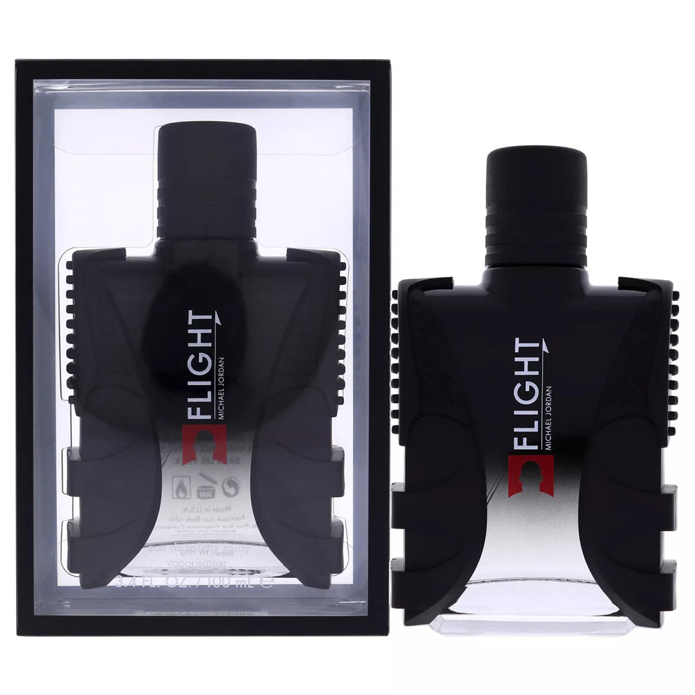 Michael Jordan Flight bottle front view highlighting sleek design for confident daily wear.
