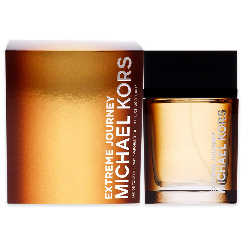 Michael Kors Extreme Journey bottle front highlights premium design for confident everyday use.