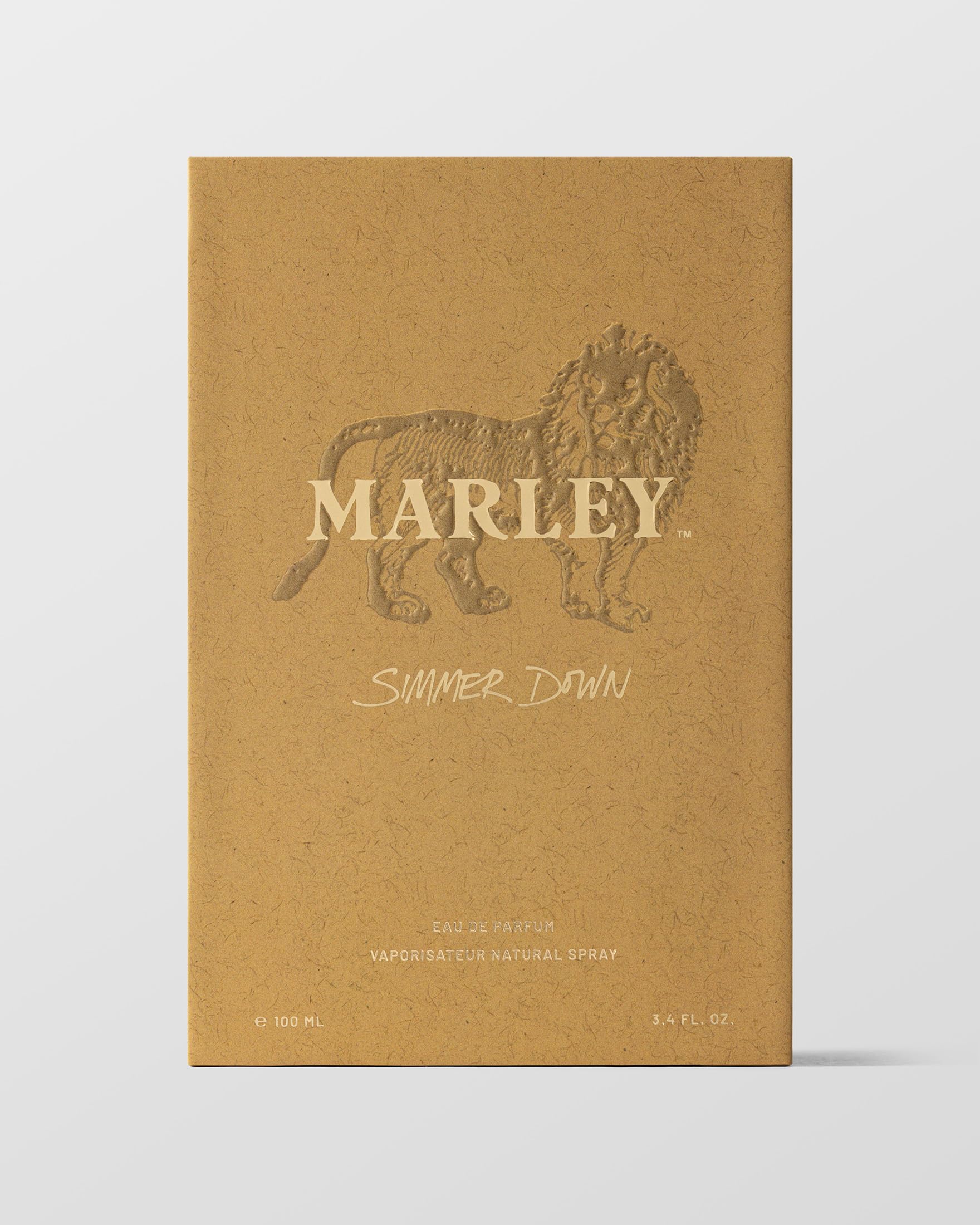 Cap close-up of Marley Simmer Down showing premium packaging