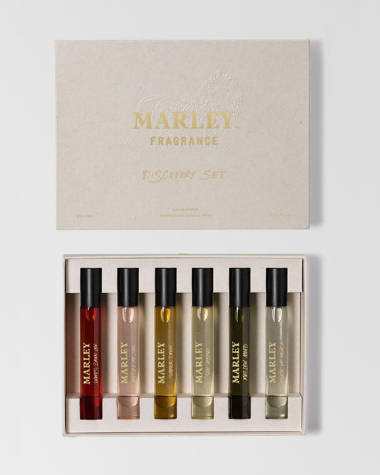 Michael Malul Marley Mellow Mood travel bottle for on-the-go mood enhancement.