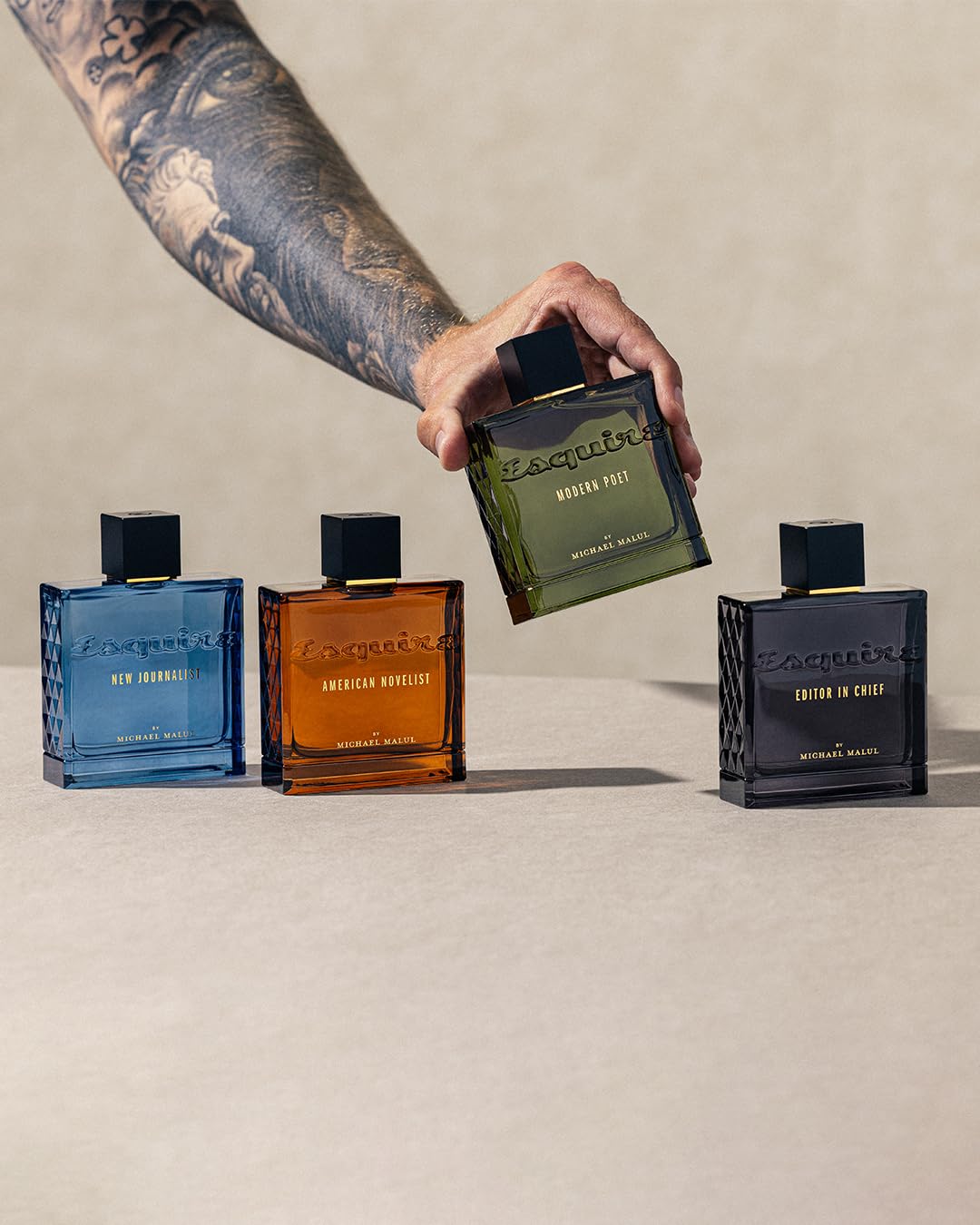 Michael Malul Modern Poet Esquire 100ml bottle demonstrates premium weight and quality.