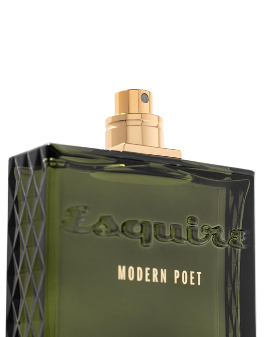Michael Malul Modern Poet Esquire top-notes close-up, highlighting refreshing daytime energy.