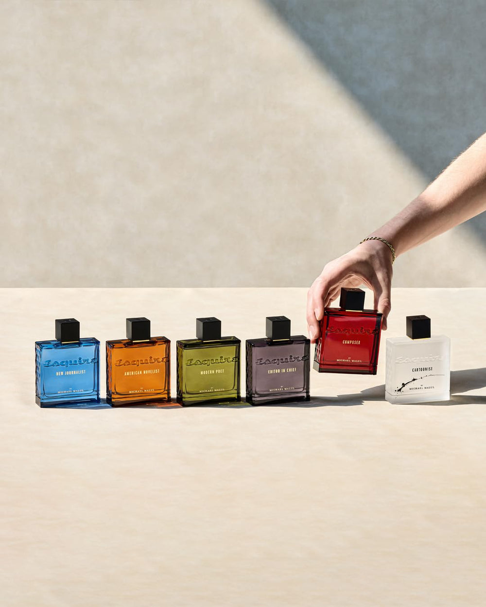 Michael Malul Composer Esquire vanilla-amber-toned scene highlights lasting base for evenings