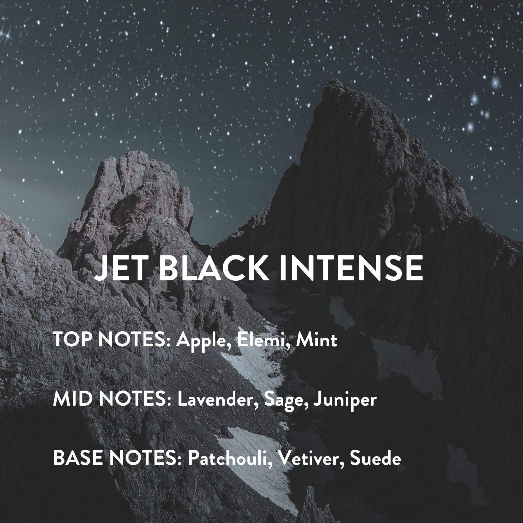 Michael Malul Jet Black Intense close-up bottle showing premium design.