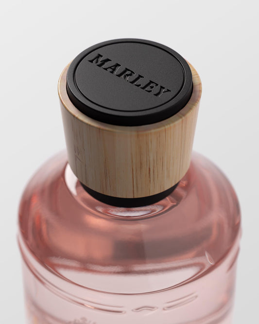 Michael Malul Marley Satisfy My Soul bottle closeup highlighting warm notes for date nights