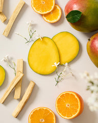 Michael Malul Marley Soul Rebel juice closeup, vibrant citrus and tropical heart notes