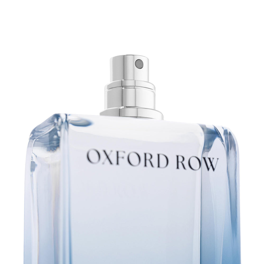 Michael Malul Oxford Row EDP bottle side angle highlights sleek design for refined style