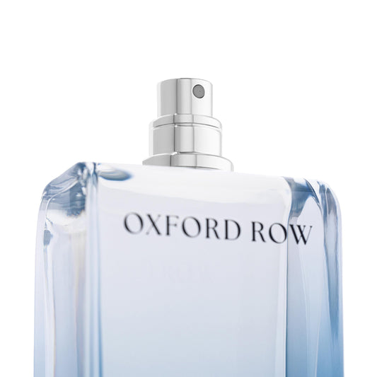 Michael Malul Oxford Row EDP bottle side angle highlights sleek design for refined style