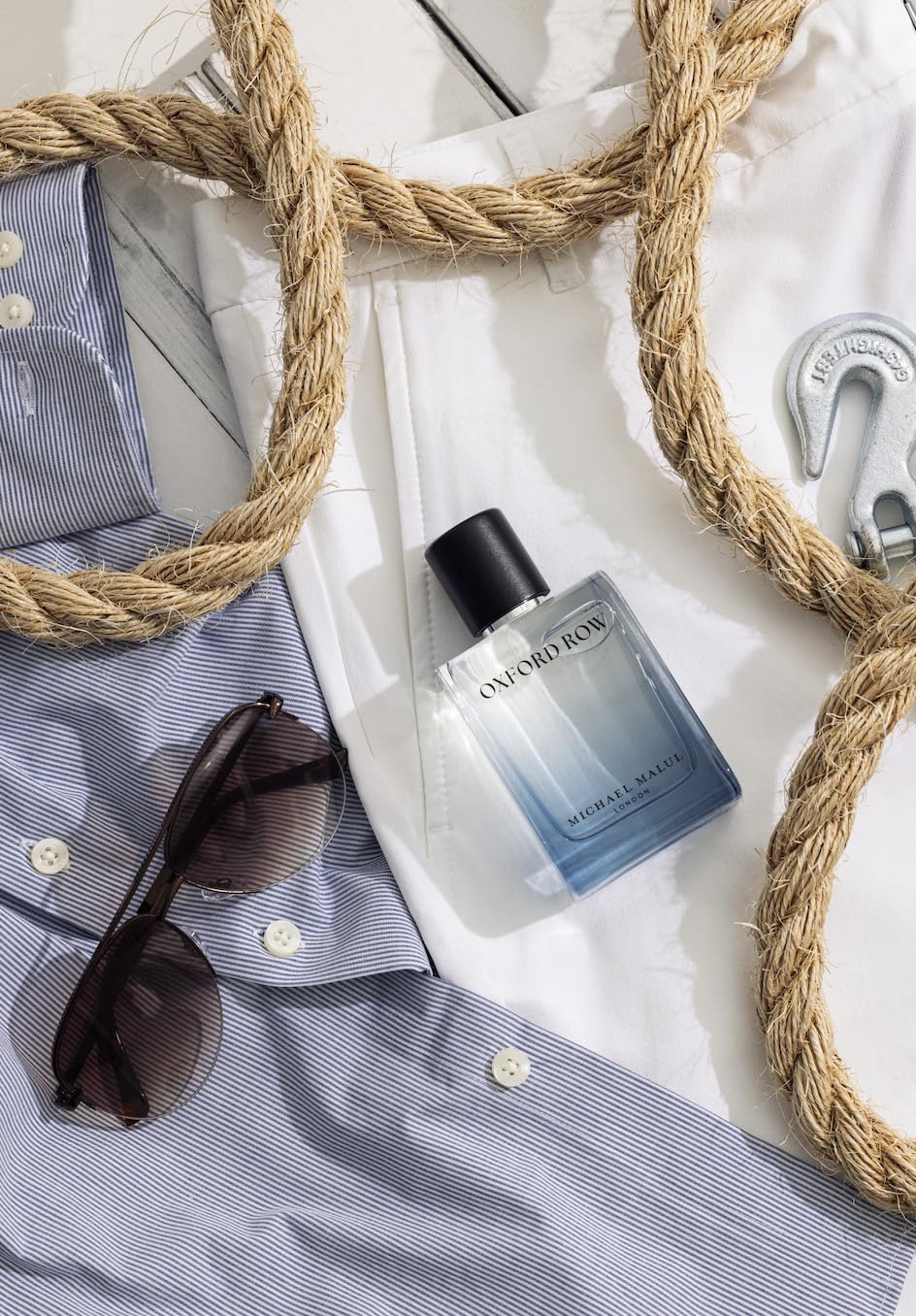 Michael Malul Oxford Row EDP packaging box with bottle ready for gifting