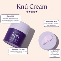 MICHAEL TODD KNU Cream swirl on hand—silky feel and quick absorption.
