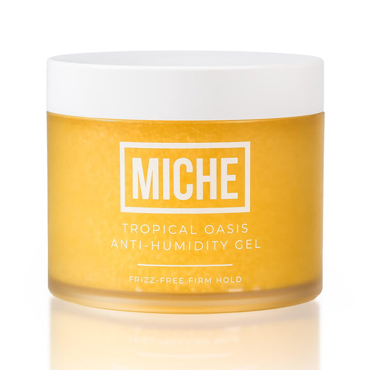 Miche Beauty MICHE anti-humidity gel bottle ready for frizz control across all curls.