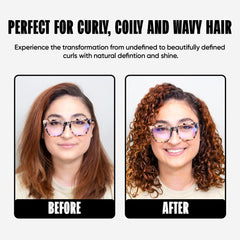 Miche Beauty Sculpt frizz-free curls under humid conditions.