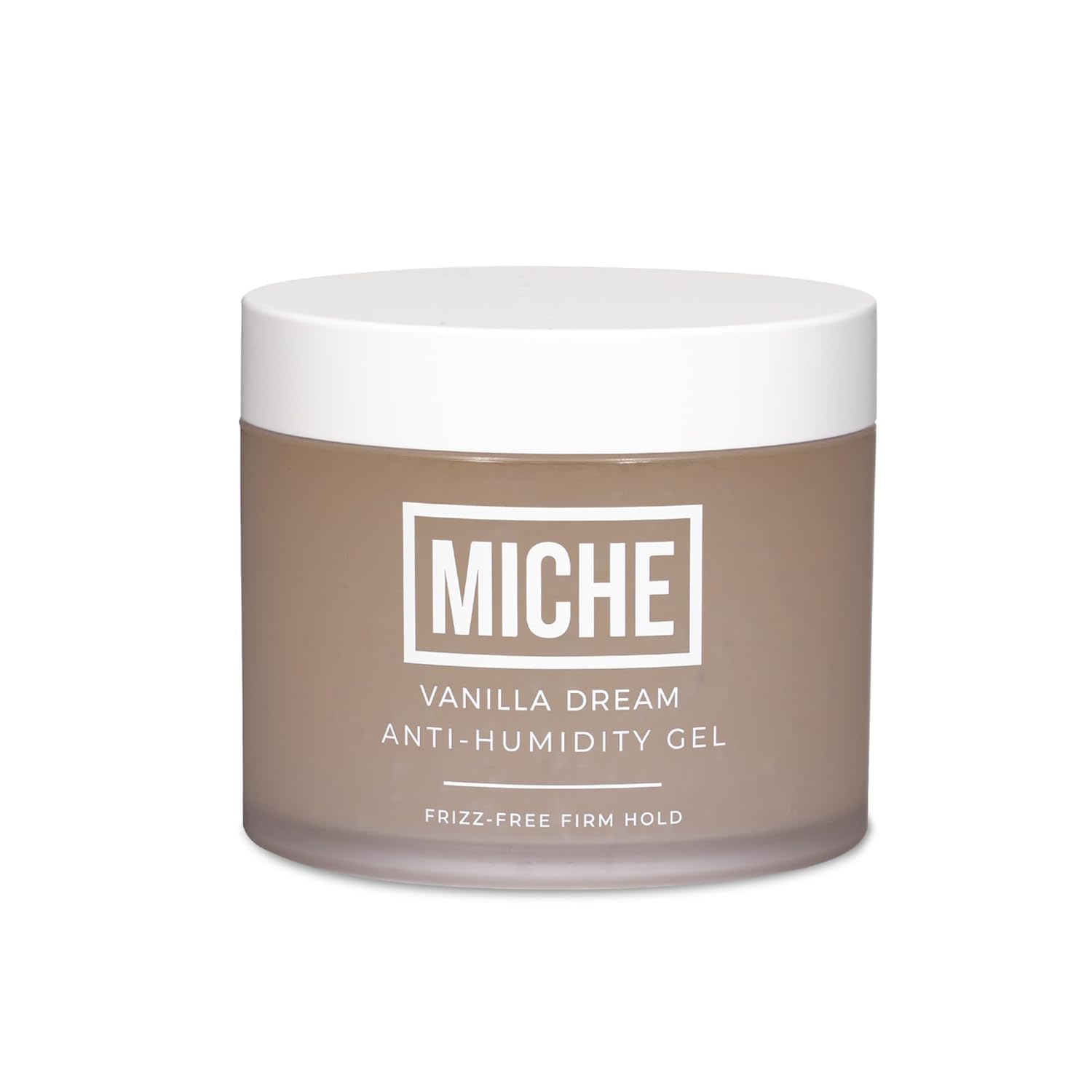 Miche Beauty Vanilla Dream gel bottle showing anti-humidity formula for frizz control