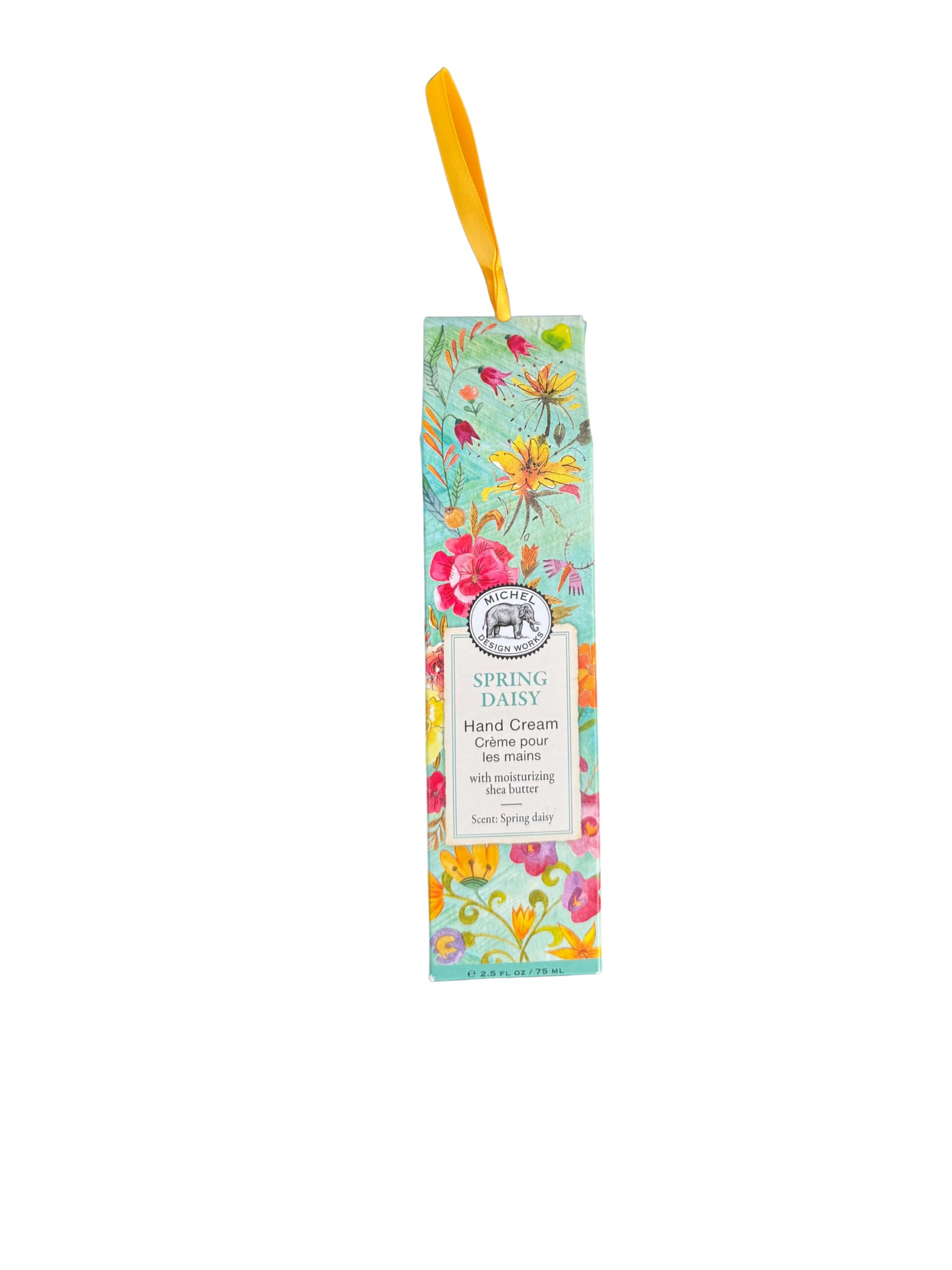 Michel Design Works hand cream tube close-up for quick, non-greasy hydration