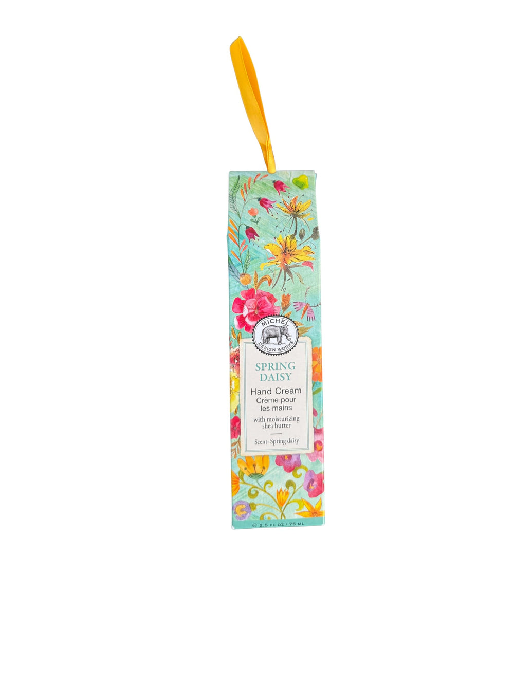 Michel Design Works hand cream tube close-up for quick, non-greasy hydration