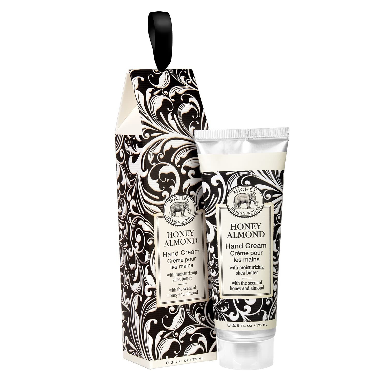Michel Design Works Honey Almond hand cream front view for moisturized hands.