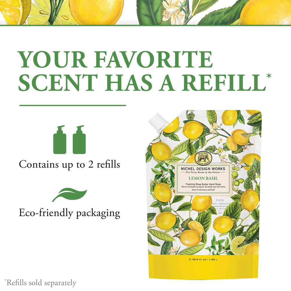 Gift-ready packaging for Michel Design Works Lemon Basil set