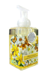 Michel Design Works Narcissus foaming hand soap pump delivers easy, elegant cleansing.