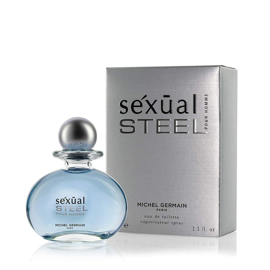 Michel Germain Sexual Steel Pour Homme cap close-up, premium finish