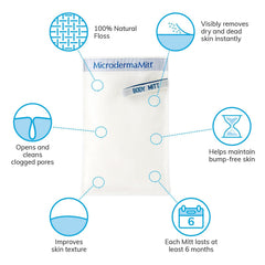 Spa-like bathroom setup featuring MicrodermaMitt for at-home exfoliation