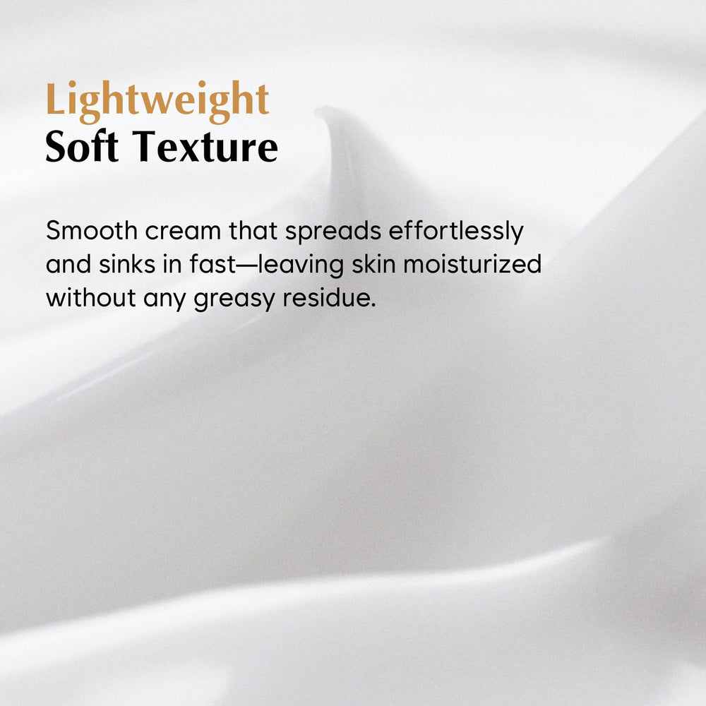 Ideal for dry skin with a non-greasy feel.