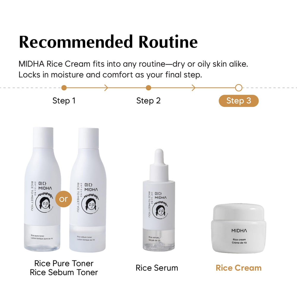 Premium Korean rice origin from Gochang featured in the cream.