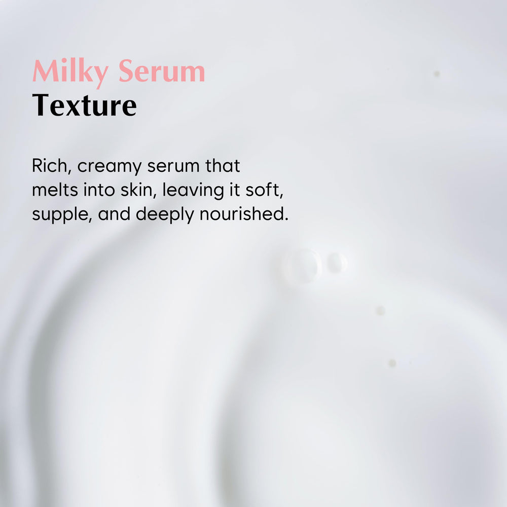 MIDHA Rice Protein Serum palm application demonstrates nourishing feel