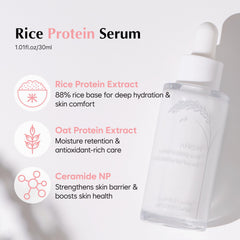 MIDHA Rice Protein Serum texture swatch reveals rich, silky finish