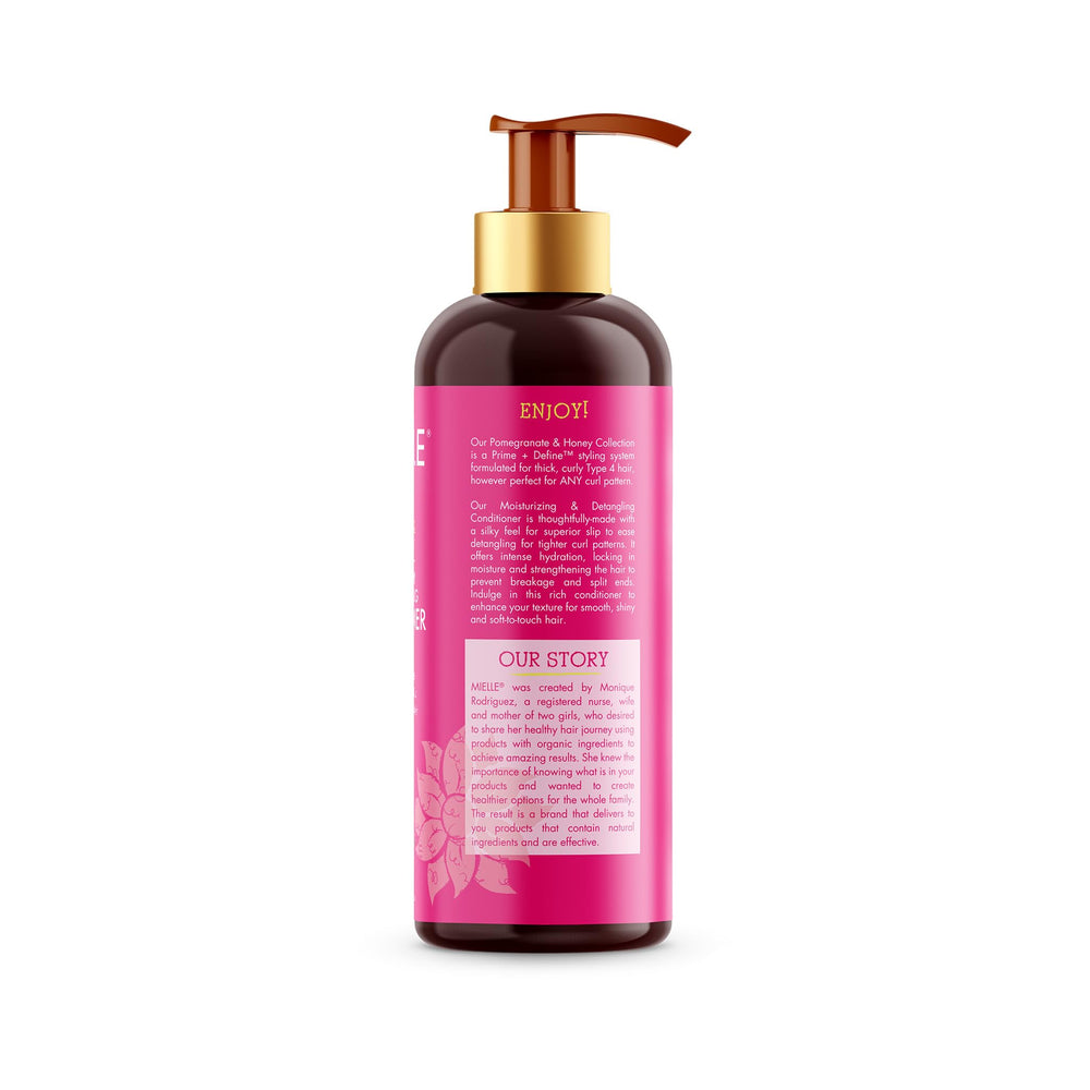 Shower shelf with detangling conditioner ready for routine