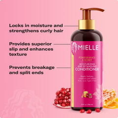 Applying conditioner to curly hair for softer, defined curls