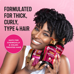 Creamy texture of Mielle conditioner providing slip for detangling