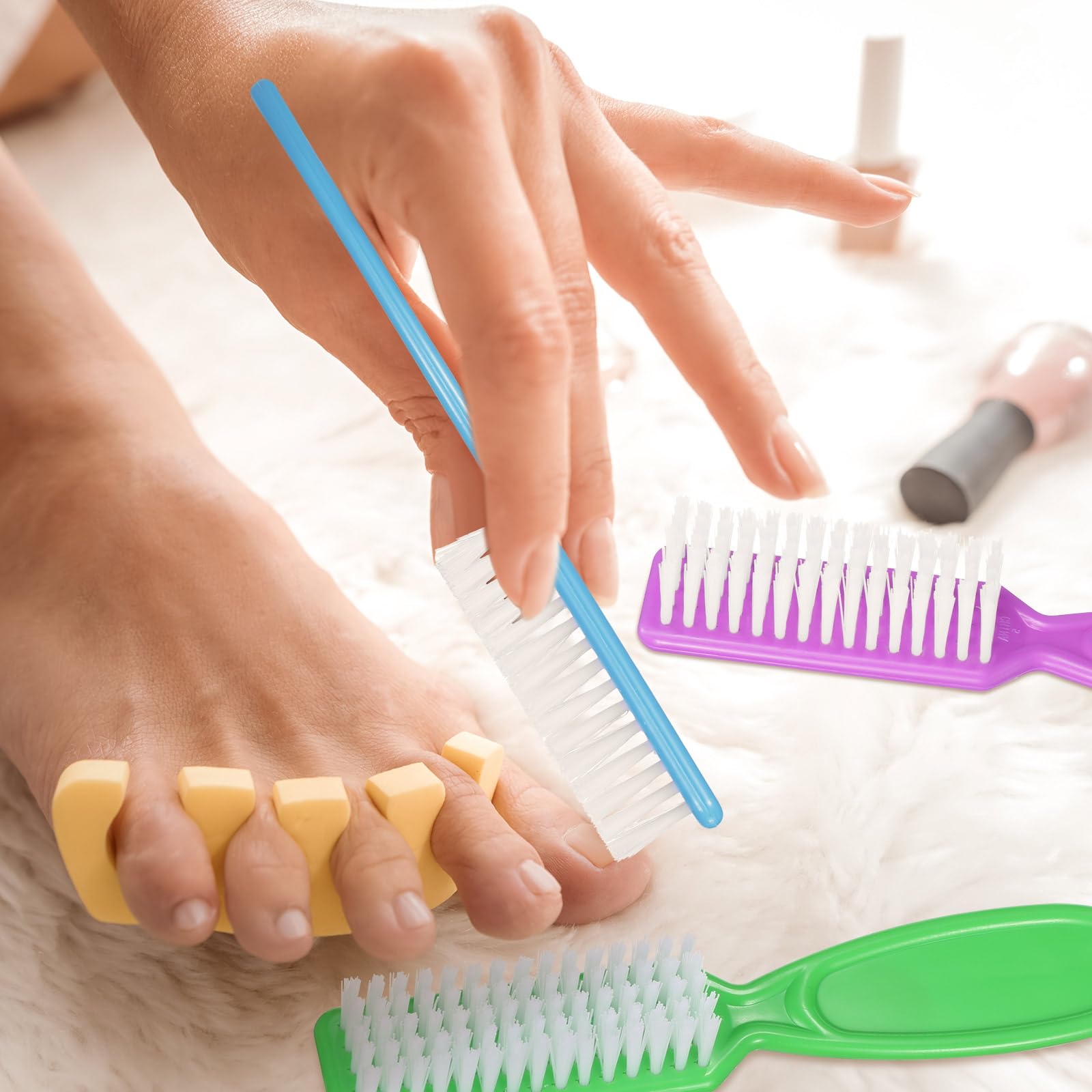 Mifoci nail brush with durable PP bristles for daily hand cleaning