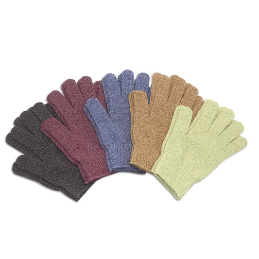 Close-up of textured MIG4U bath glove showing grip and surface for effective exfoliation