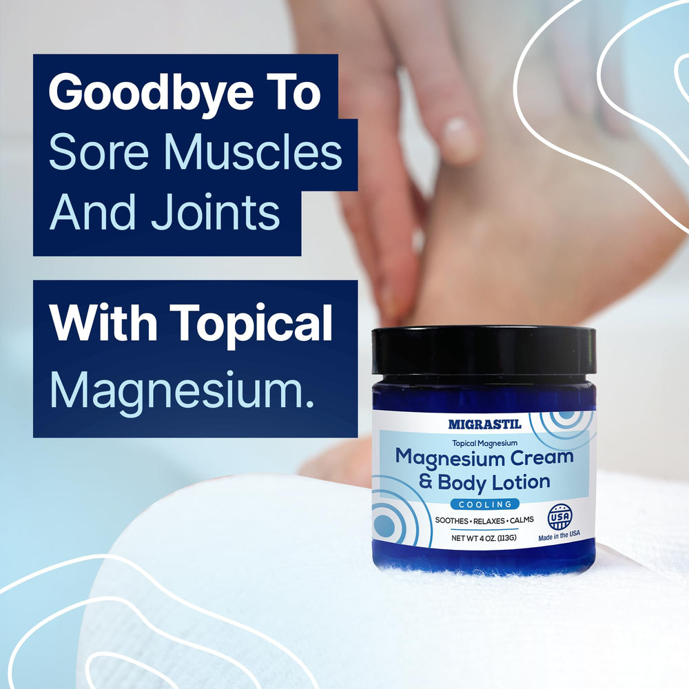 Close-up of MIGRASTIL cream texture showing quick absorption and non-greasy feel