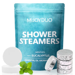 MIJOYDUO Body Restore shower steamers delivering refreshing eucalyptus aroma for daily self care