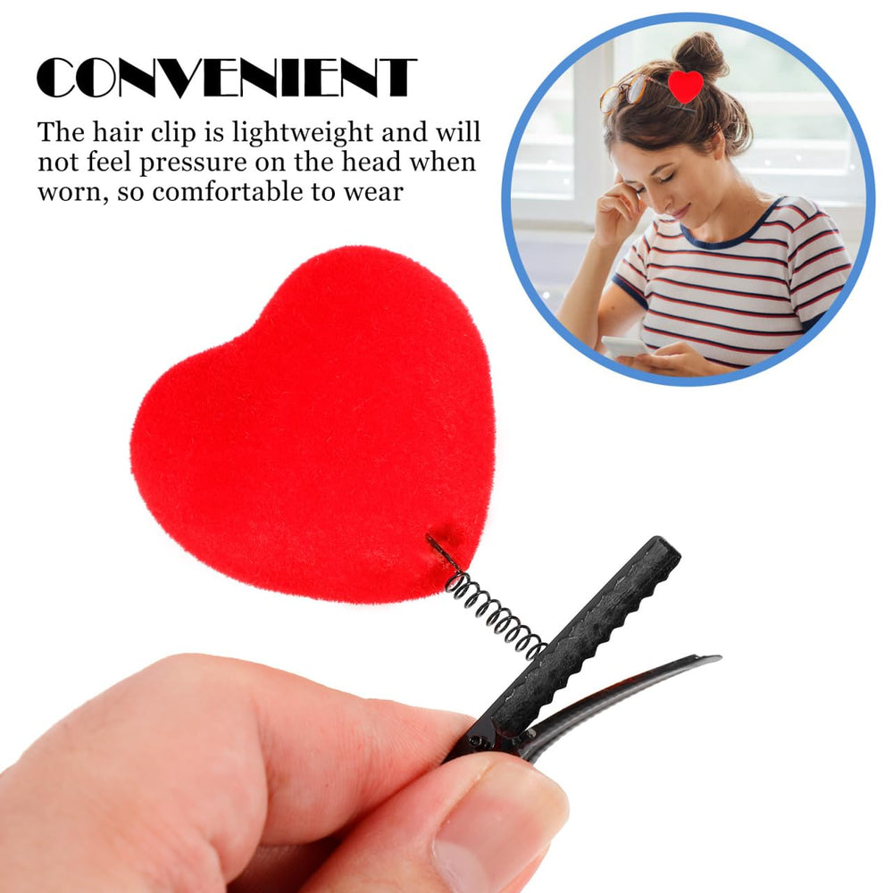 Mikinona heart barrettes are lightweight and comfortable for all-day wear