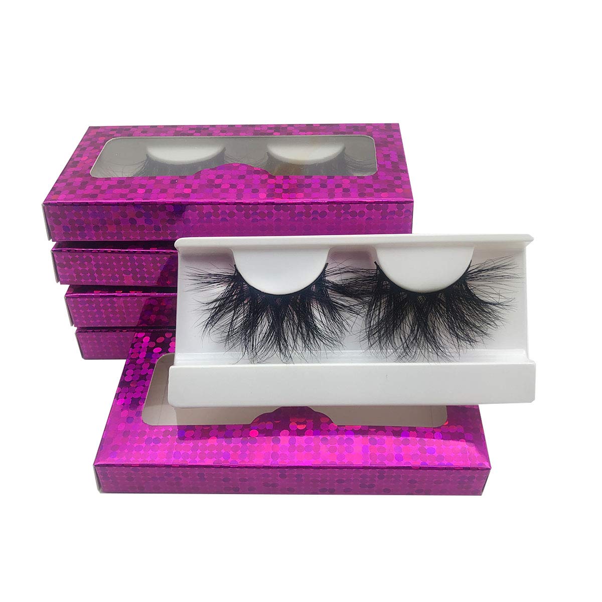 Mikiwi 25mm mink lashes bulk, dramatic 3D effect for events.