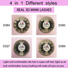 Mikiwi 3D mink lashes, 15-20mm, create bold eye drama