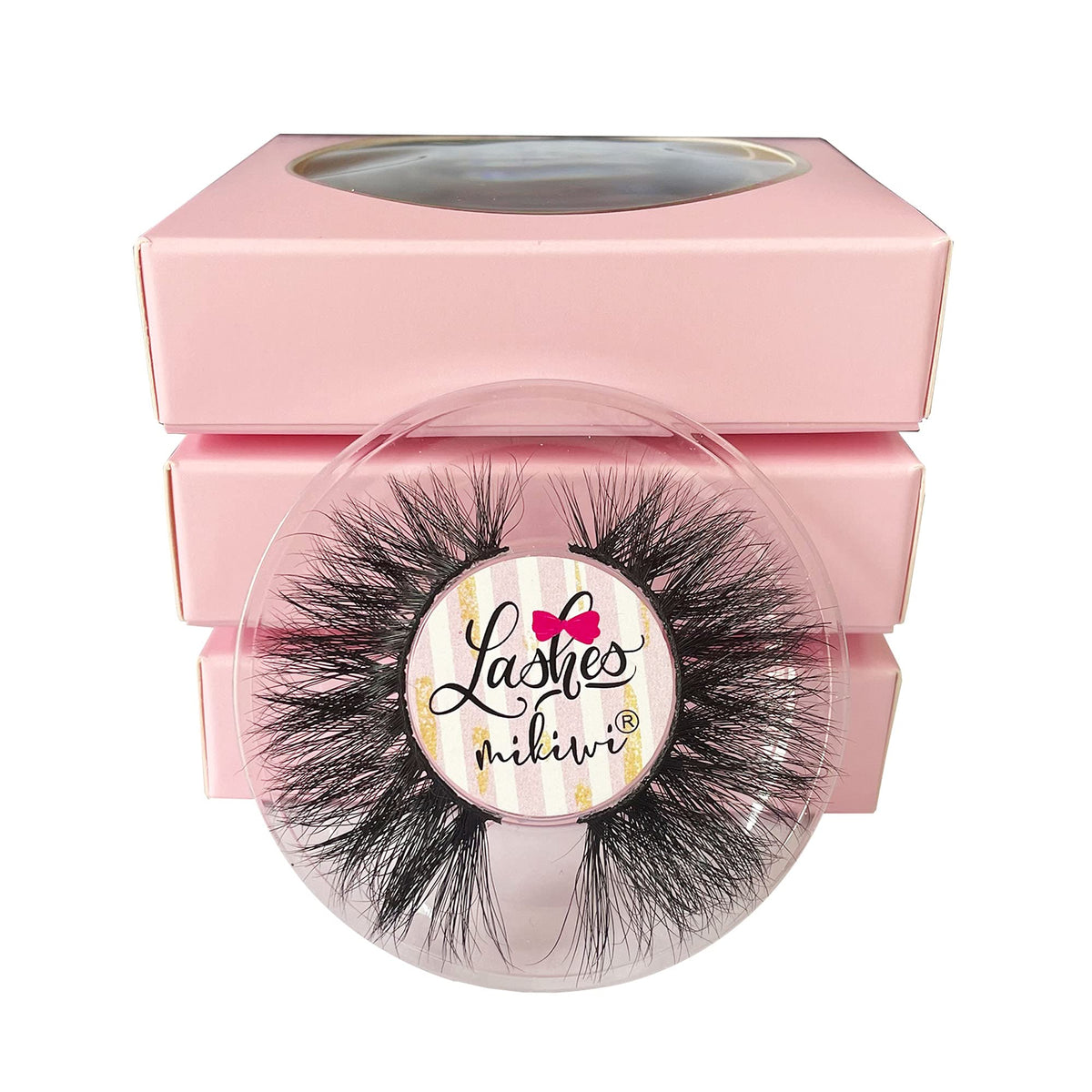 Mikiwi D327-3 22mm mink lashes set for dramatic fluffy volume