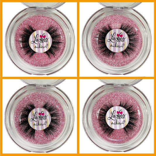 Mikiwi mink lashes 5D lightweight and comfortable for all-day wear.
