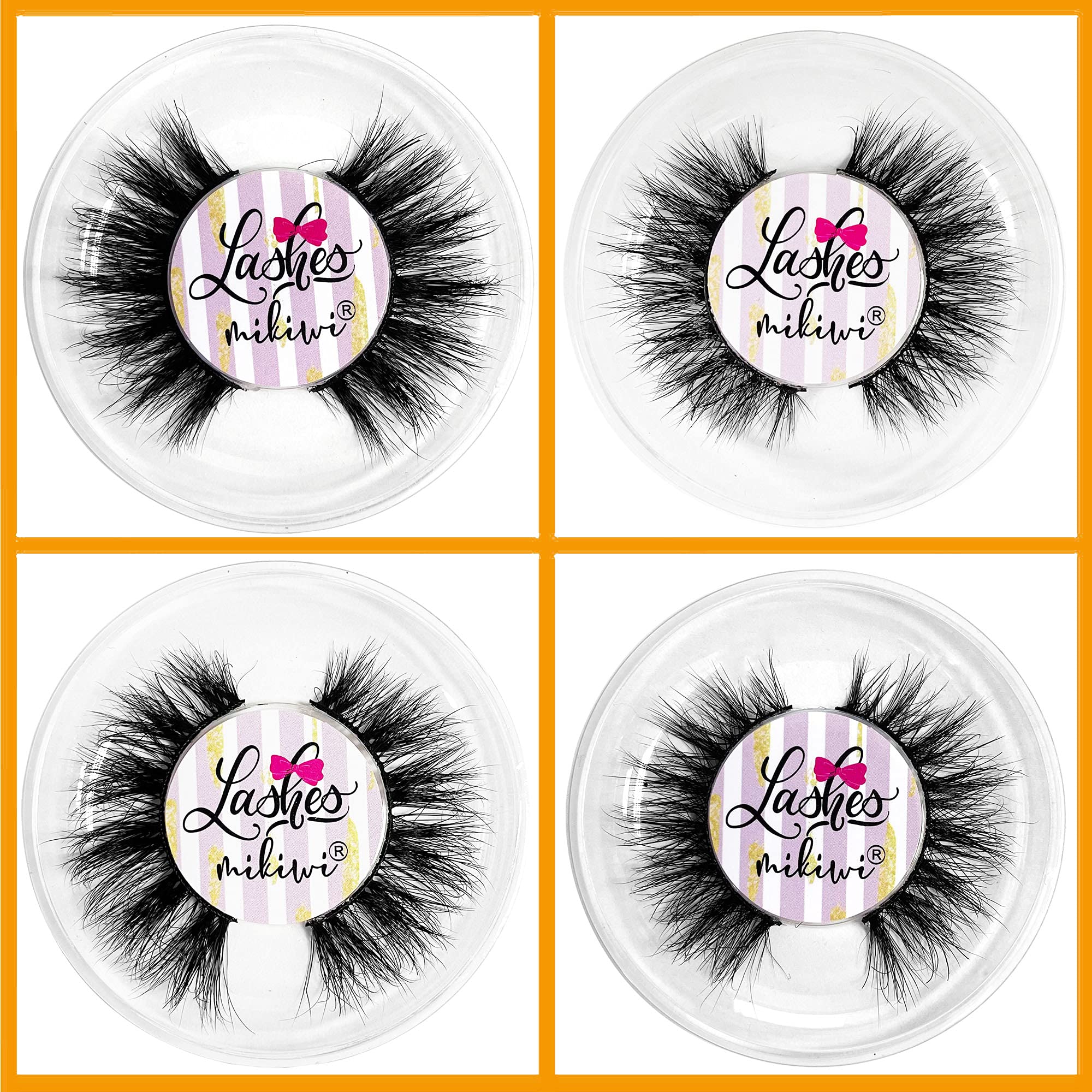 Mikiwi mink lashes reusable up to 20-25 wears with proper care.