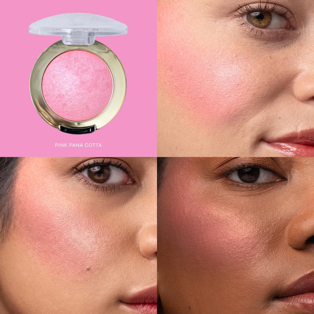 Milani Baked Blush Gold Sheen swatch adds subtle shimmer.