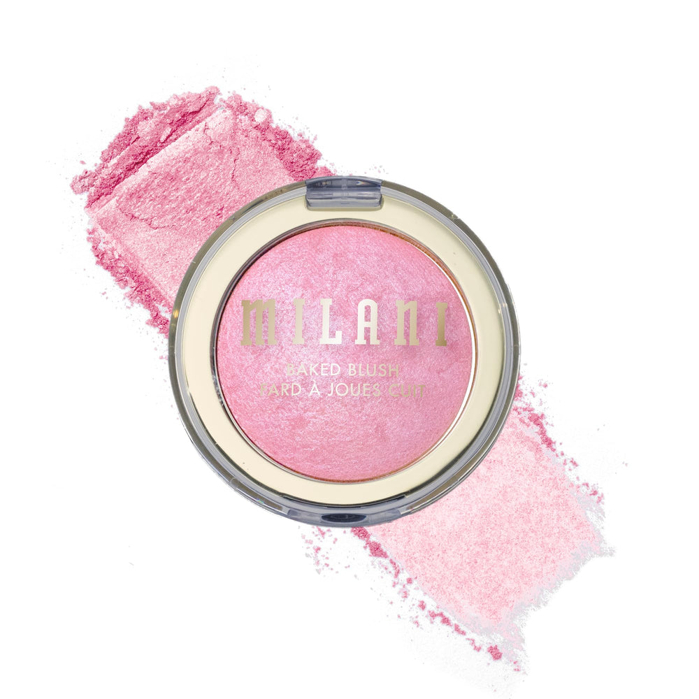 Milani Baked Blush Pink Panna Cotta swatch for natural rosy glow.